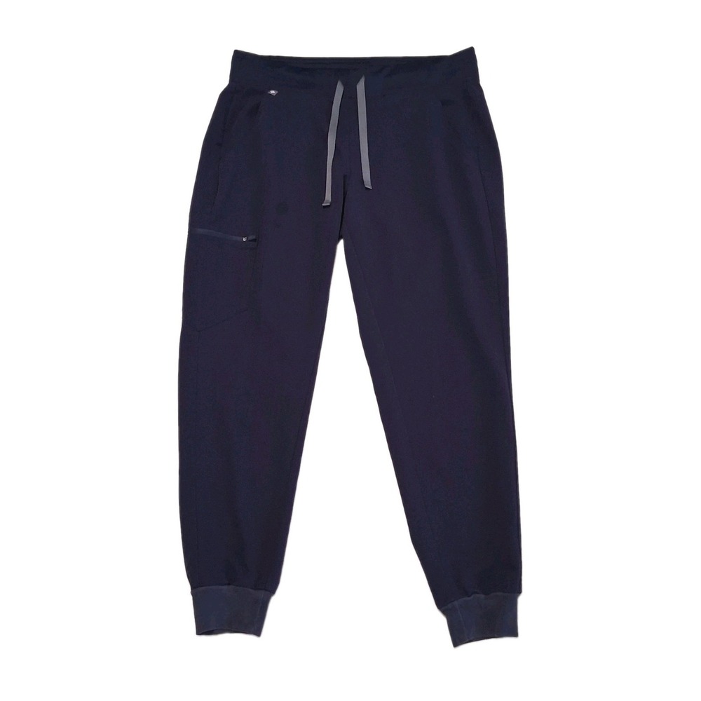 FIGS Zamora Jogger Scrub Pants Womens Size Medium PO# 1808 Navy Blue